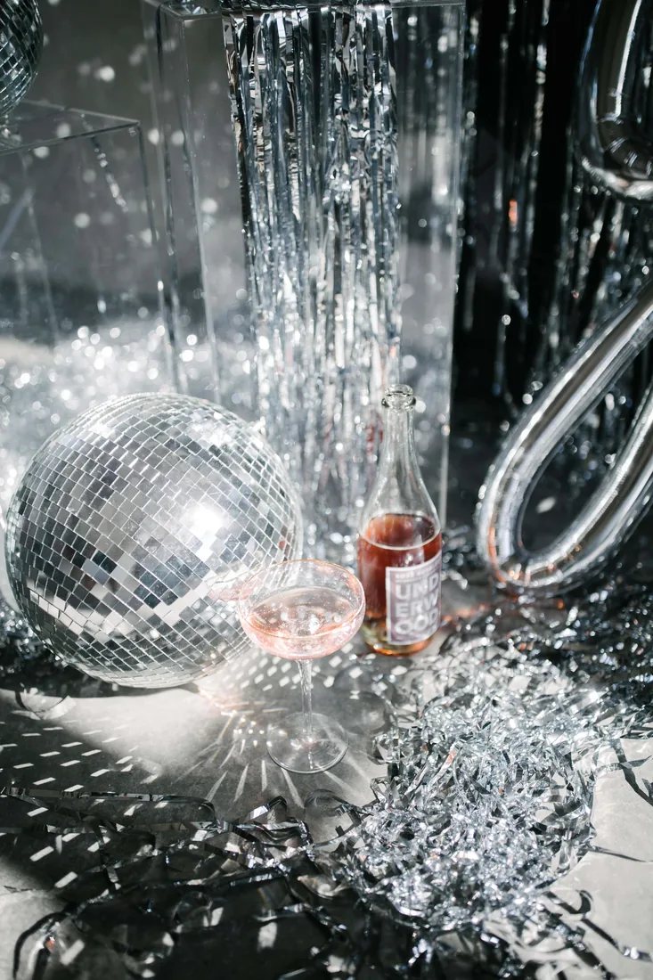 Disco photo booth setup