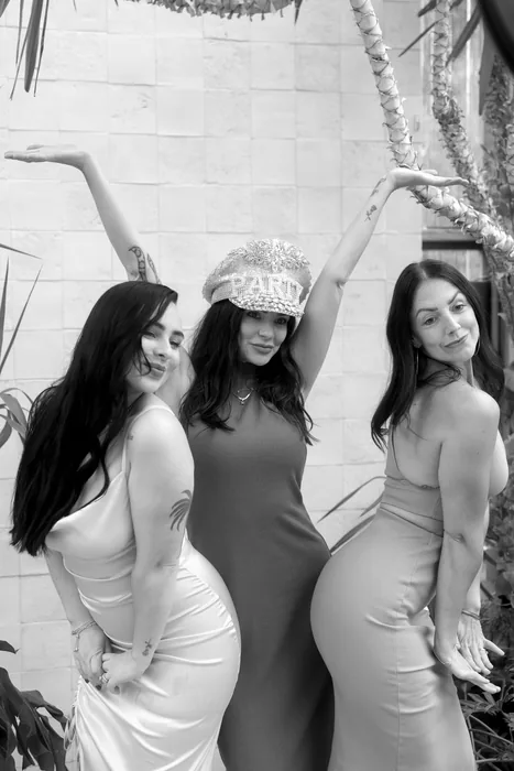 Guests laughing in a Boerne photo booth