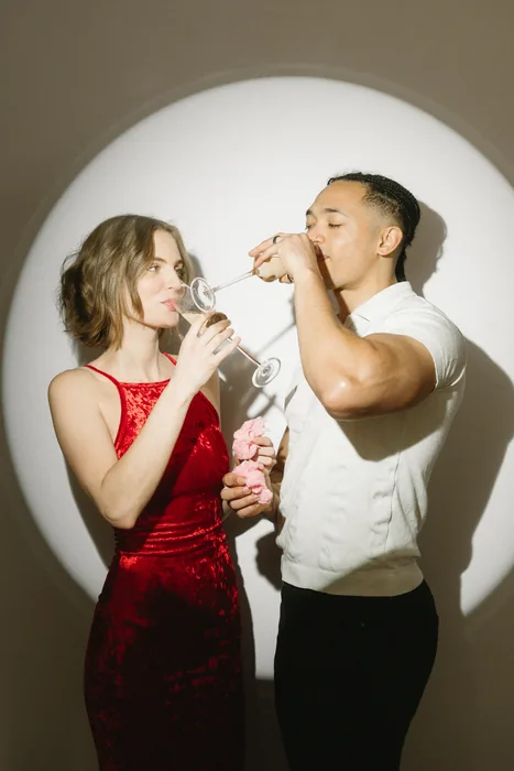 Portrait in the photo booth